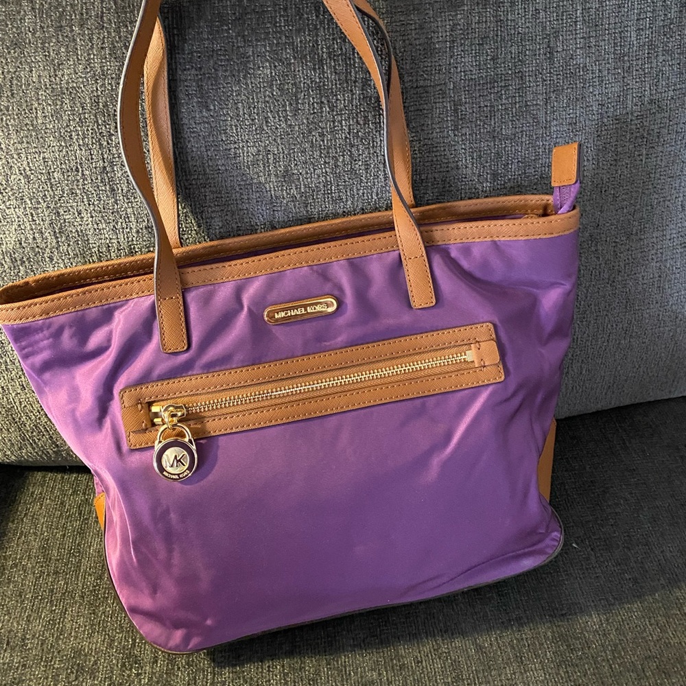 Purple Michael Kors Shoulder Bag